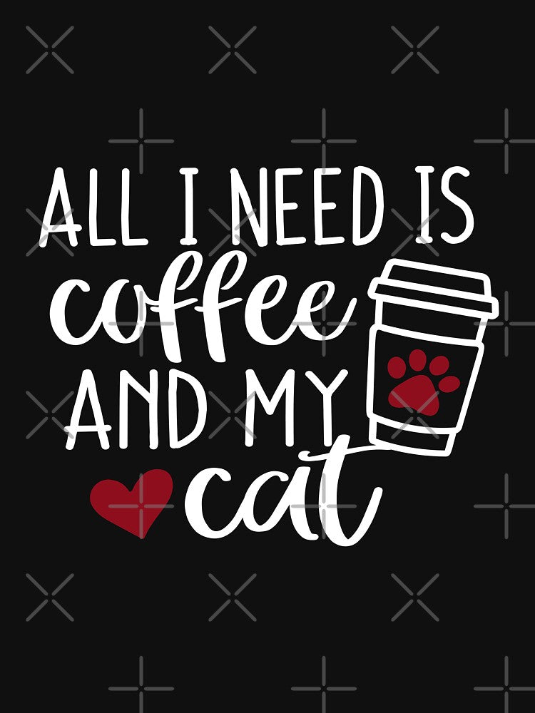 All i Need Is Coffee And My Cat by TeesLina T-Shirts, Hoodie, Sweatshirt | BlankRebels.com (Image 3)