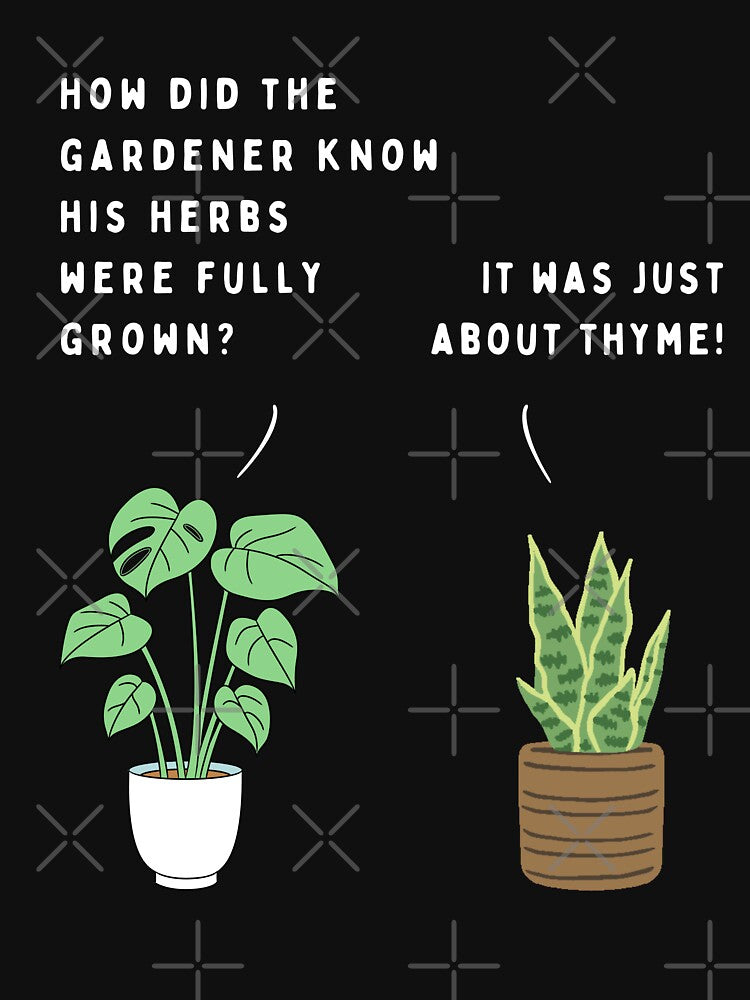 Plant joke - How did the gardener know his herbs were fully grown? (colour) by ani-eni