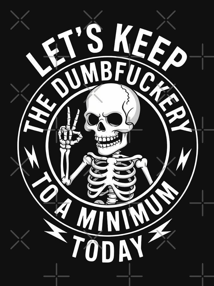 Cool Sarcastic Skeleton Coworker Funny Joke by WalshDrawnLaugh