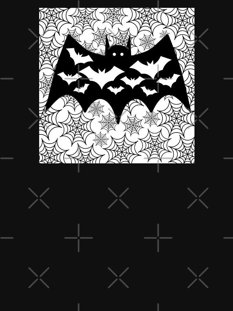 Bats and Spiderwebs  Pattern by fontspree T-Shirts, Hoodie, Sweatshirt | BlankRebels.com (Image 3)