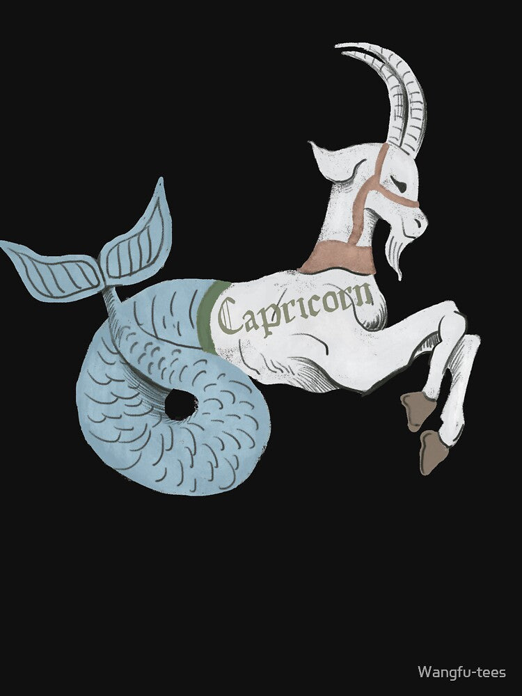 Capricorn Zodiac Sign Horoscope Constellation Retro Vintage Sea-Goat by Wangfu-tees Hoodie, Sweatshirt (Image 3)