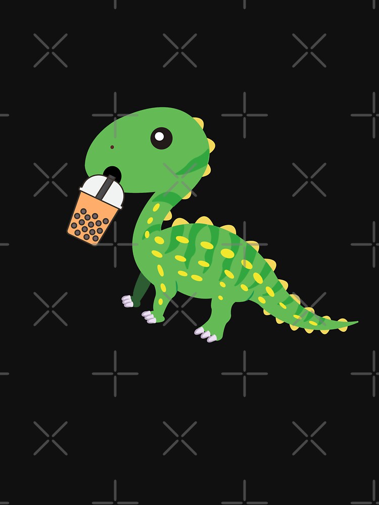Cute Green Dino Boba by Rpgpbp T-Shirts, Hoodie, Sweatshirt | BlankRebels.com (Image 3)