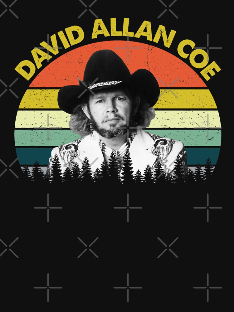 David Allan Coe Vintage Retro Essential by ShopArtBrais T-Shirts, Hoodie, Sweatshirt | BlankRebels.com (Image 3)