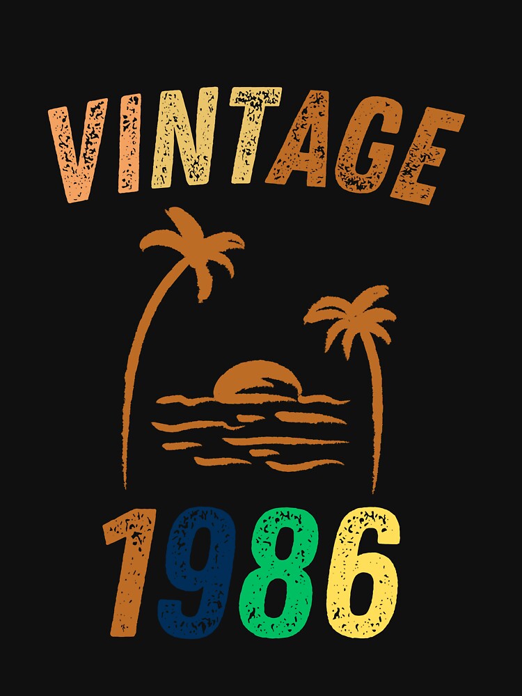 Vintage 1986 Cool Birthday Gift Idea by LeGasol T-Shirts, Hoodie, Sweatshirt | BlankRebels.com (Image 3)