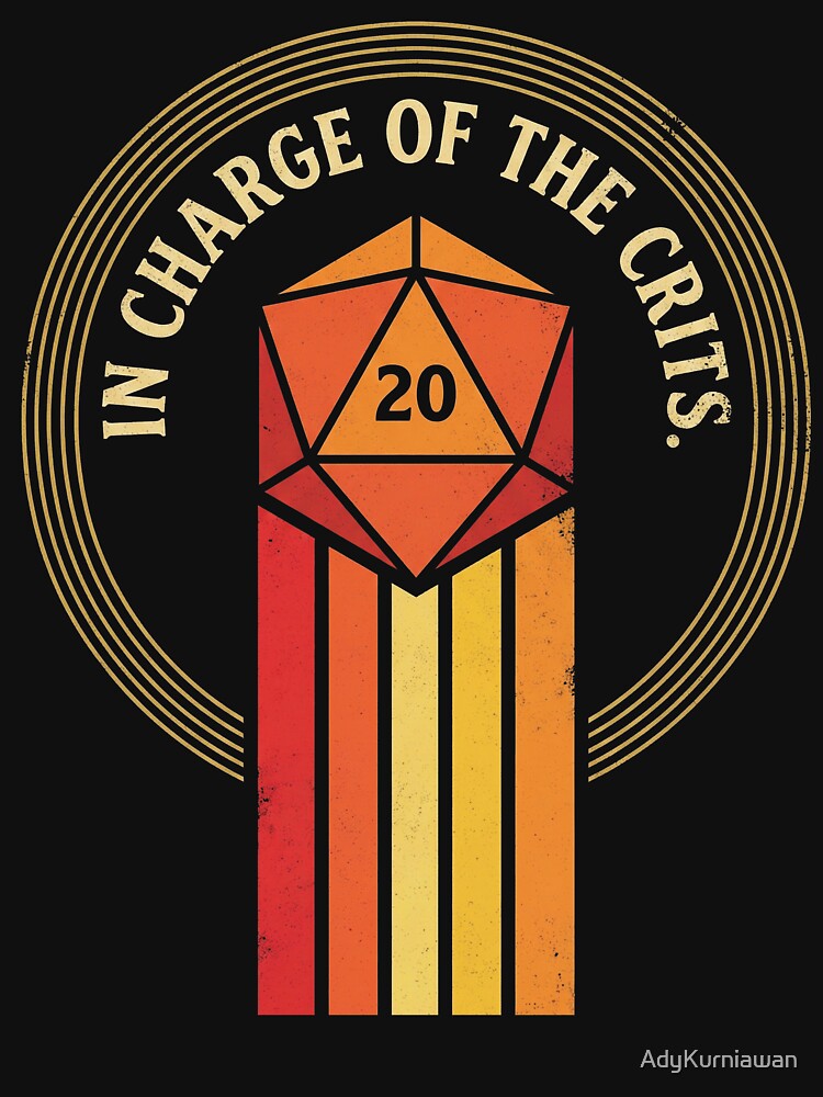 In Charge of the Crits D20 by AdyKurniawan T-Shirts, Hoodie, Sweatshirt | BlankRebels.com (Image 3)