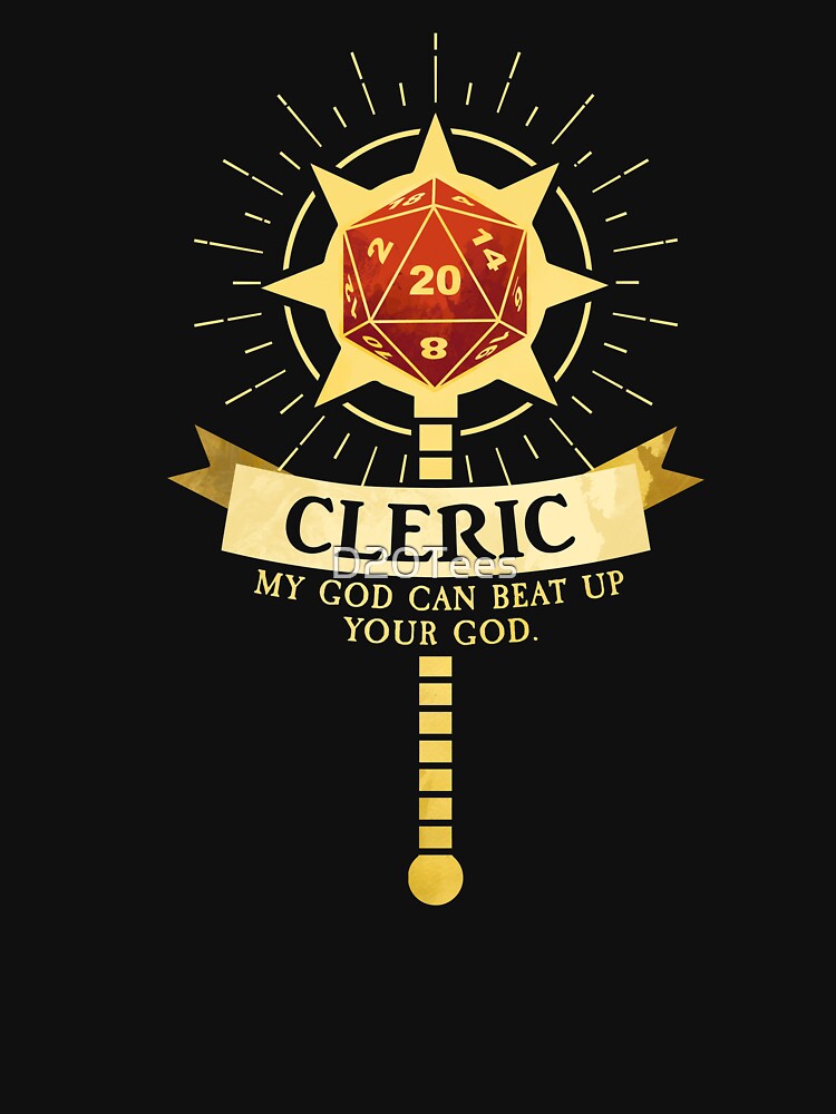 Cleric by D20Tees T-Shirts, Hoodie, Sweatshirt | BlankRebels.com (Image 3)