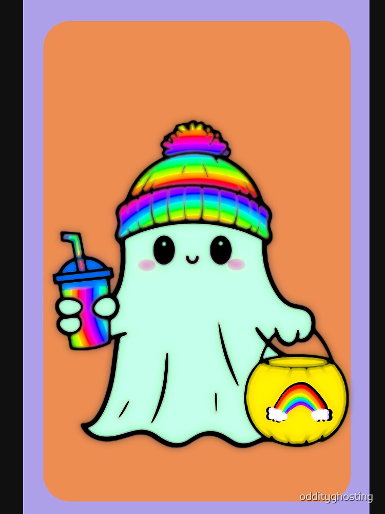 Rainbow ghosty by oddityghosting T-Shirts, Hoodie, Sweatshirt | BlankRebels.com (Image 3)