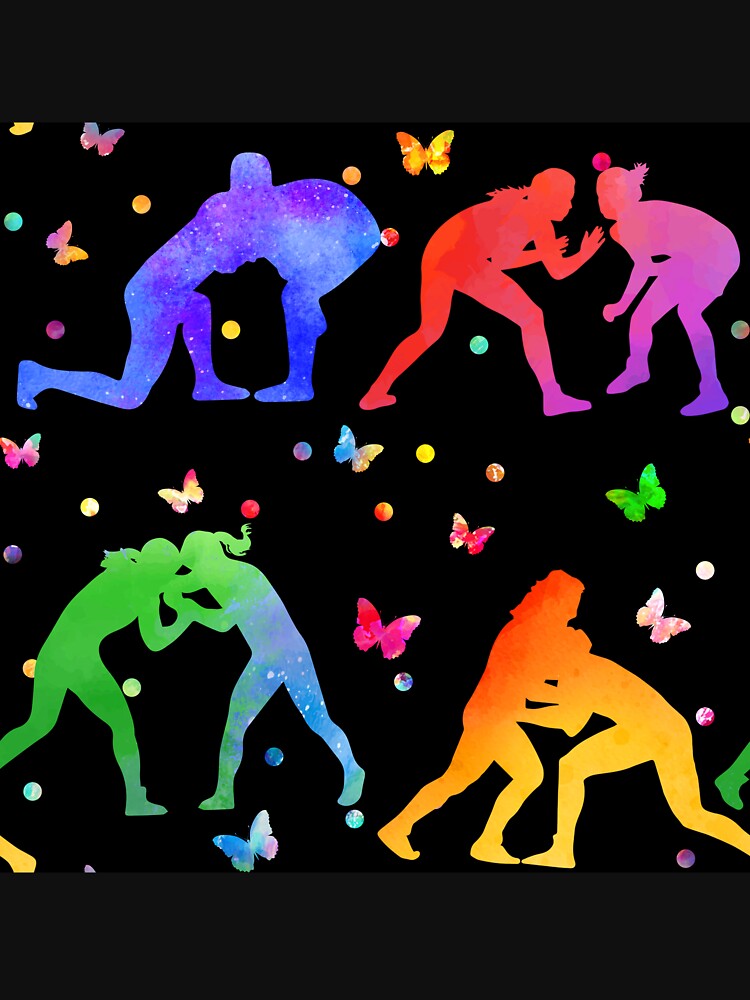 Wrestling Color Art by SweetThreads79 T-Shirts, Hoodie, Sweatshirt | BlankRebels.com (Image 3)