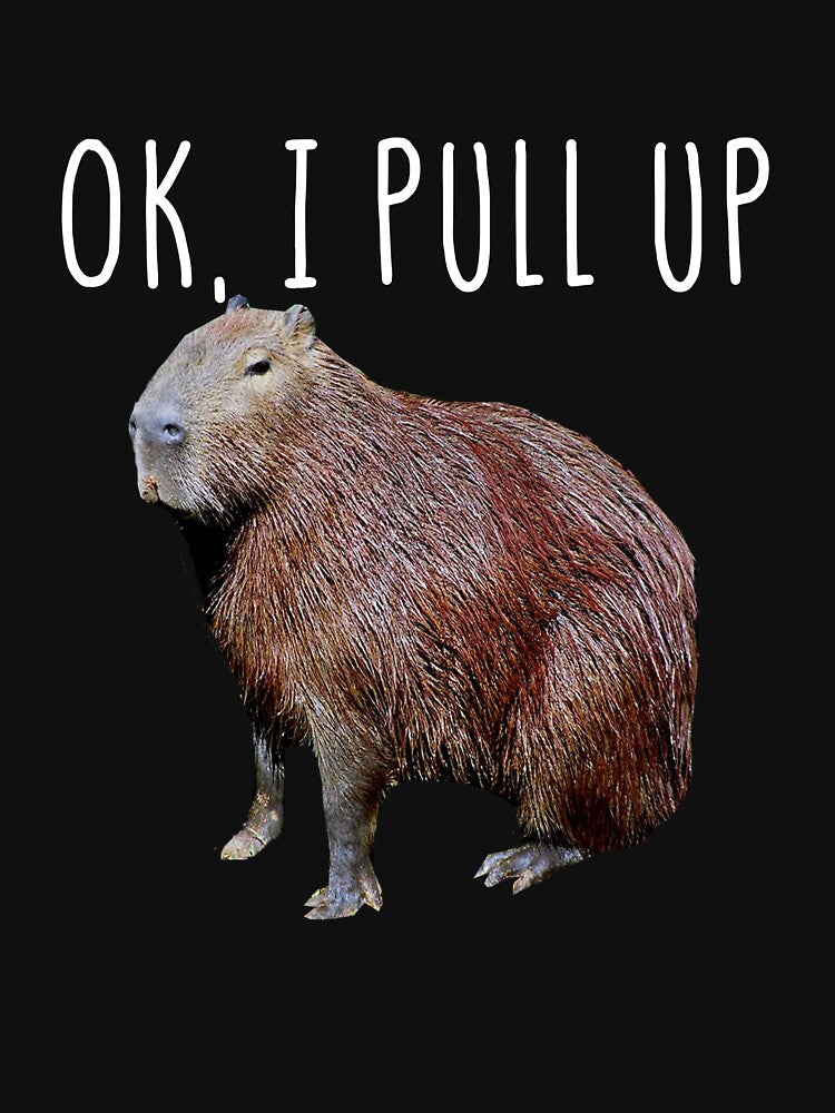 Capybara OK I Pull Up Animal Lover Capybara Gear by DynamicDesign T-Shirts, Hoodie, Sweatshirt | BlankRebels.com (Image 3)