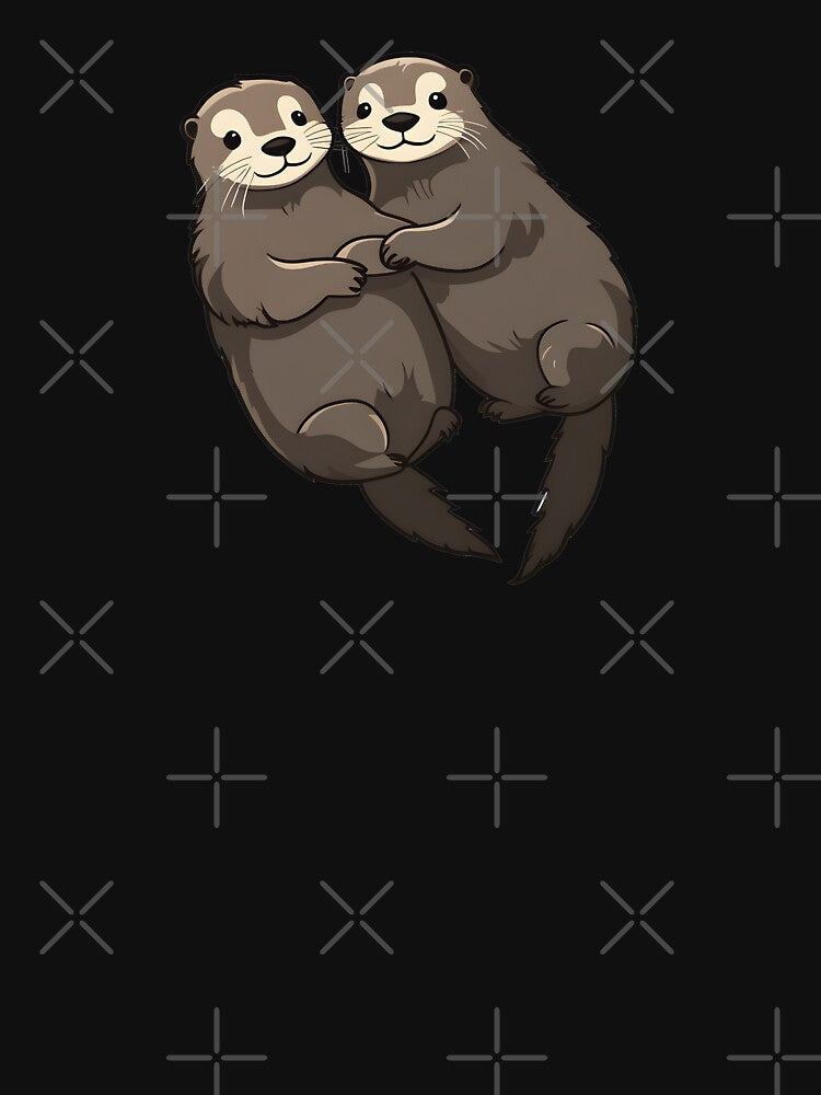 Otters Holding Hands by Realizey T-Shirts, Hoodie, Sweatshirt | BlankRebels.com (Image 3)
