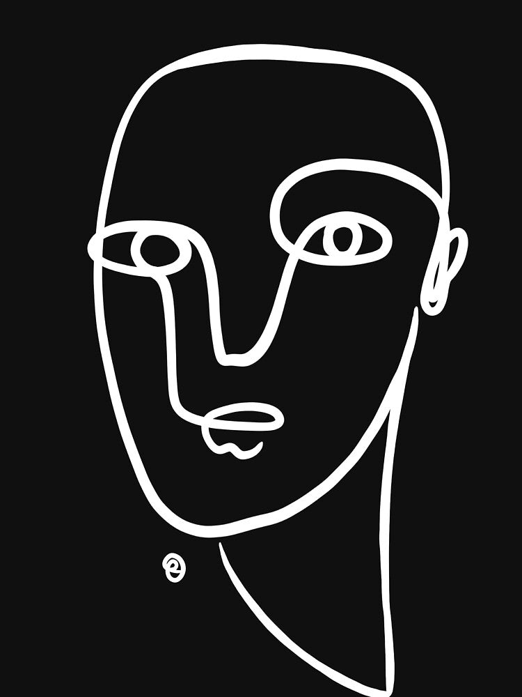 Abstract Face Line by Tinteria T-Shirts, Hoodie, Sweatshirt | BlankRebels.com (Image 3)