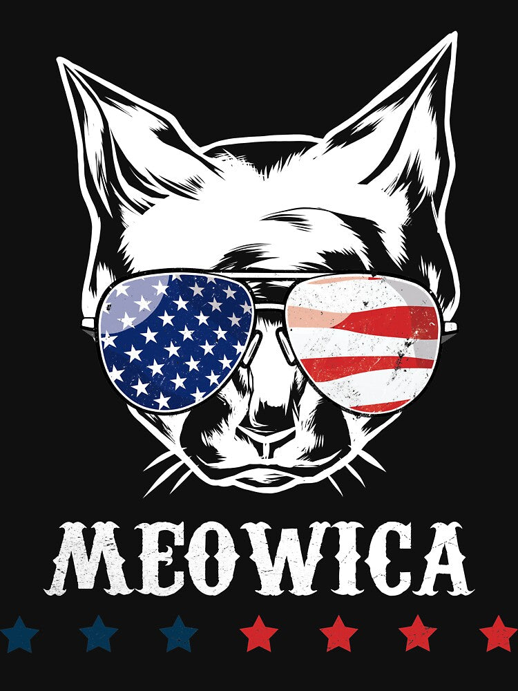 Meowica 4th of July/ Cat flag/ American Flag/ Independence day shirt by 88TShirt By i-Pap Hoodie, Sweatshirt (Image 3)