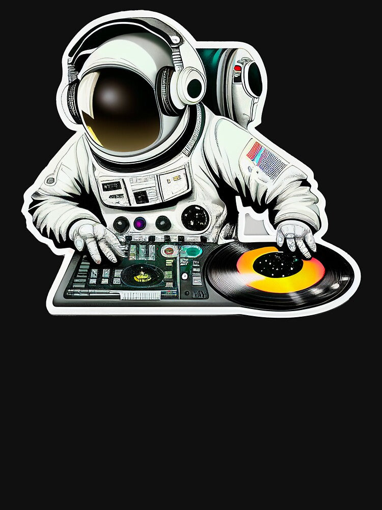 Astronaut Dj by Christophe Henin T-Shirts, Hoodie, Sweatshirt | BlankRebels.com (Image 3)