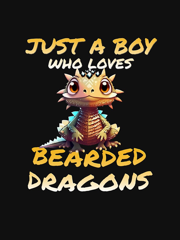 Just A Boy Who Loves Bearded Dragons by Sunmoonlove T-Shirts, Hoodie, Sweatshirt | BlankRebels.com (Image 3)