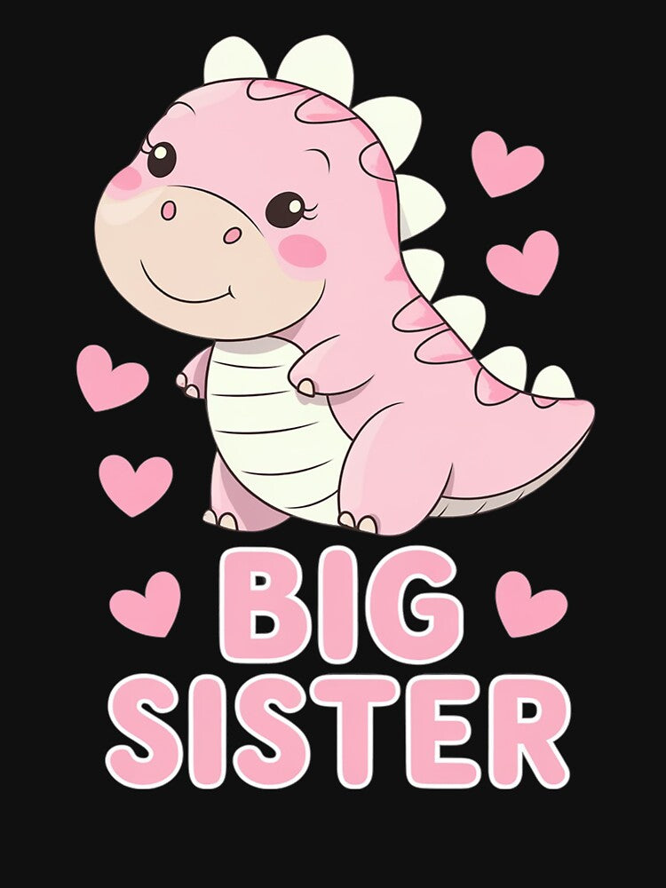 Dinosaur Shirt for Toddler Youth Teen Girls Big Sister Gift by catsdothingz Hoodie, Sweatshirt | BlankRebels.com (Image 3)