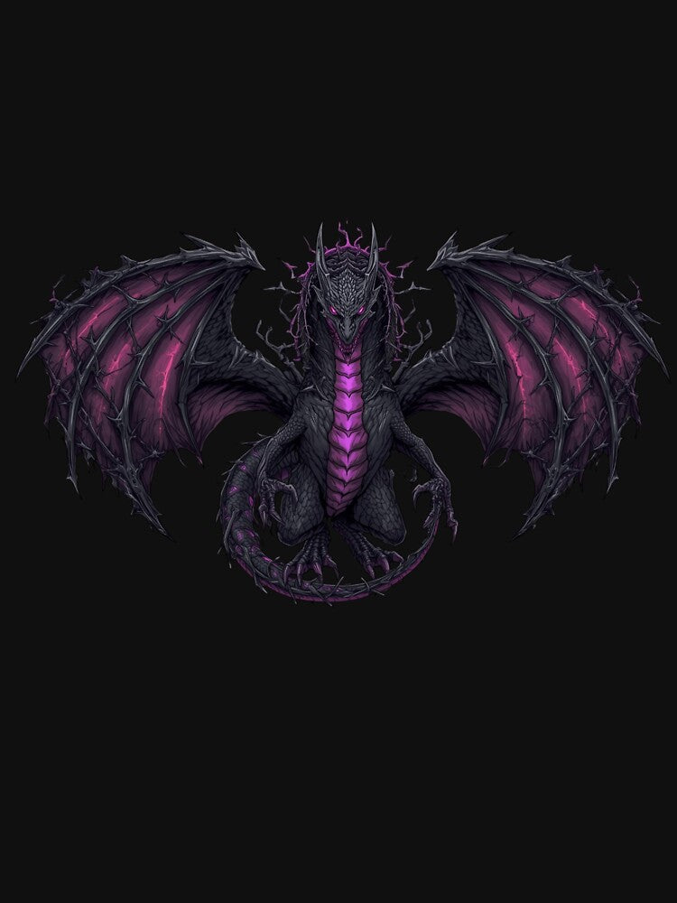 Gothic Dragon – Dark Fantasy Beast by SEBRYS T-Shirts, Hoodie, Sweatshirt | BlankRebels.com (Image 3)