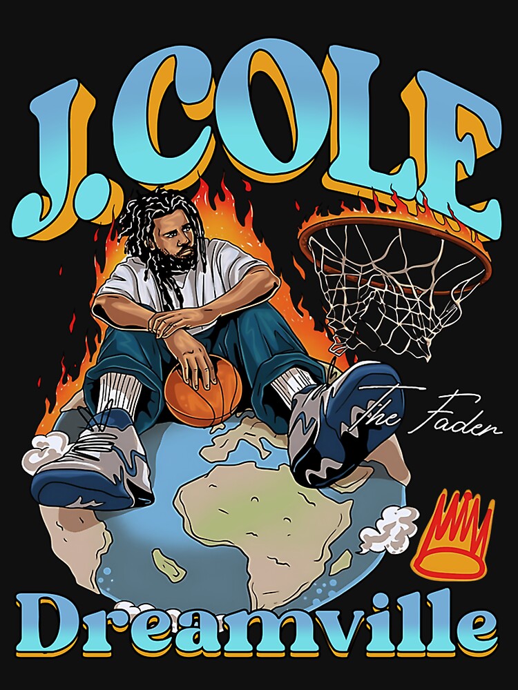 Youth  Adult J. Cole Dreamville World Graphic Tee Vintage Rap Shirt Retro 90S Hip Hop Graphic Tee Streetwear... (Image 3)