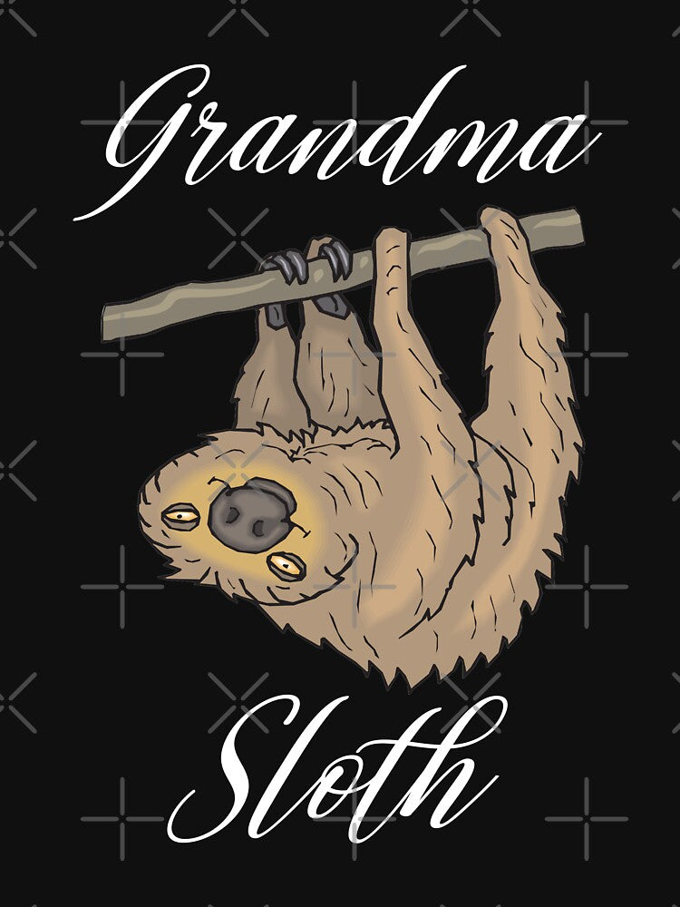 Grandma Sloth Matching Family Cute Gift Mother's Day T-Shirt by Trendy Shirt