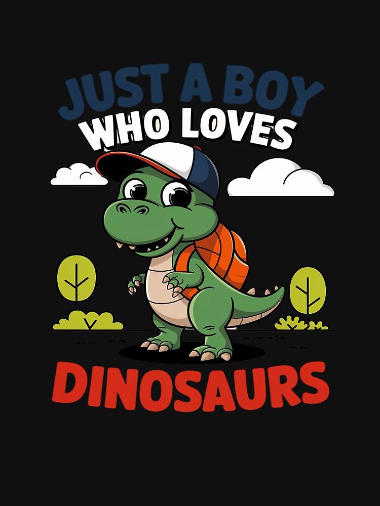 Just A Boy Who Loves Dinosaurs Boys Dinosaurs by MarkLeedsArt T-Shirts, Hoodie, Sweatshirt | BlankRebels.com (Image 3)