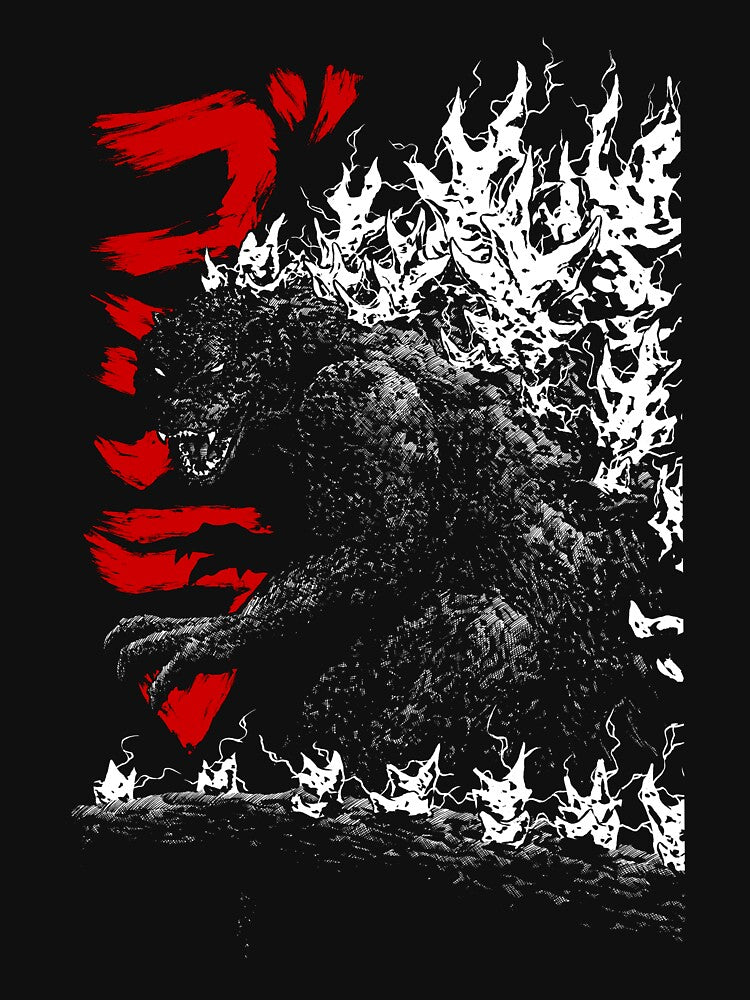 Gojira Millenium godzilla 2000 minus 1 shin by JonathanGrimm T-Shirts, Hoodie, Sweatshirt | BlankRebels.com (Image 3)