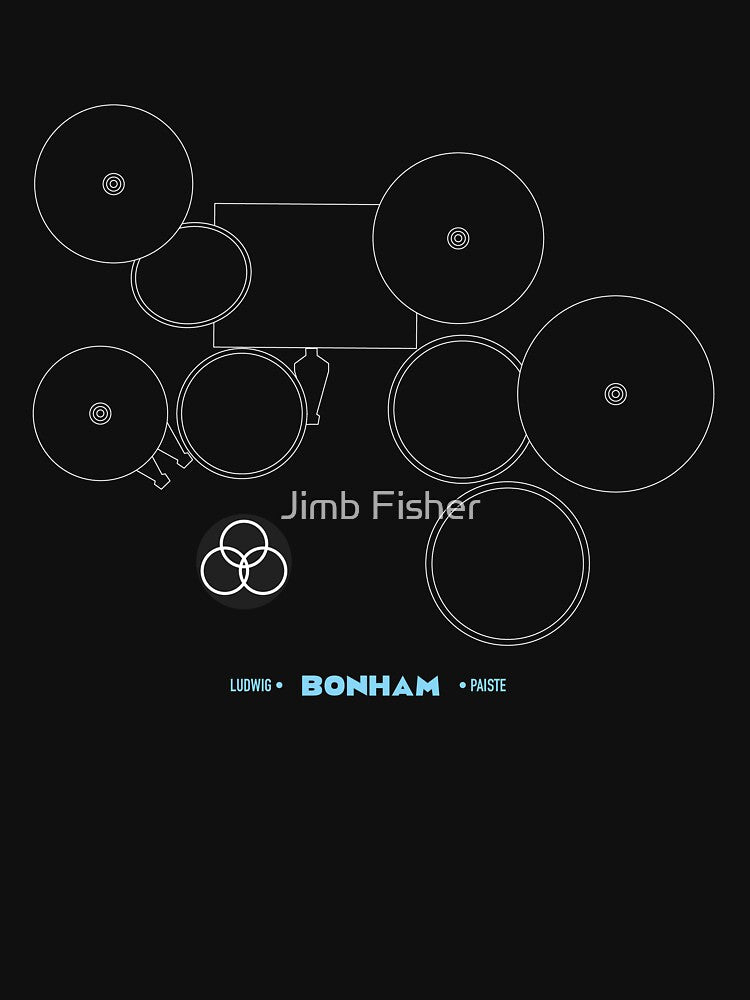 Legendary Drummers - John Bonham by Jimb Fisher T-Shirts, Hoodie, Sweatshirt | BlankRebels.com (Image 3)