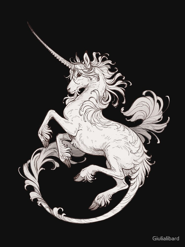 Medieval unicorn by Giulialibard T-Shirts, Hoodie, Sweatshirt | BlankRebels.com (Image 3)