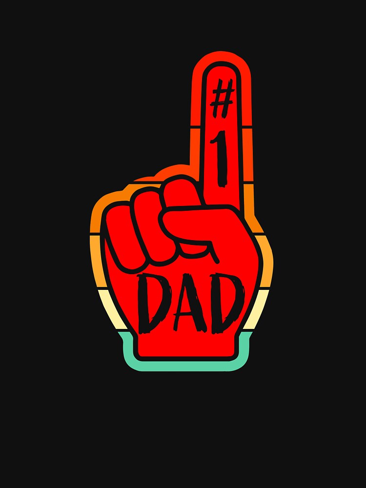 # 1 Dad Vintage Super Dad Father's Day by Easy-Logo T-Shirts, Hoodie, Sweatshirt | BlankRebels.com (Image 3)