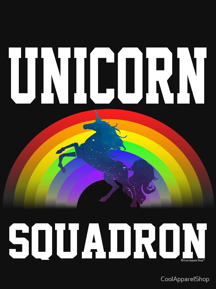 Unicorn Squadron with Rainbow by CoolApparelShop T-Shirts, Hoodie, Sweatshirt | BlankRebels.com (Image 3)