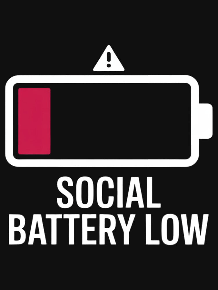 Social battery low anti-social introvert by Viepenny T-Shirts, Hoodie, Sweatshirt | BlankRebels.com (Image 3)