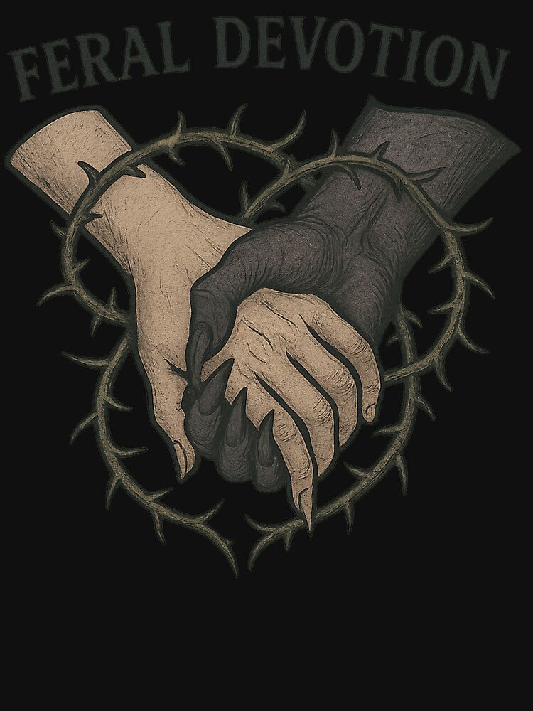 Feral Devotion – Gothic Thorn Heart by Mouraludia T-Shirts, Hoodie, Sweatshirt | BlankRebels.com (Image 3)