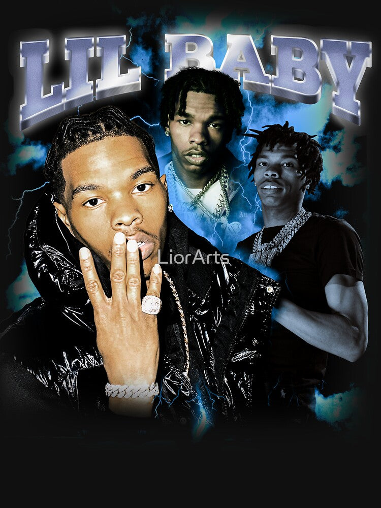 Lil baby Vintage 90s Bootleg by LiorArts T-Shirts, Hoodie, Sweatshirt | BlankRebels.com (Image 3)