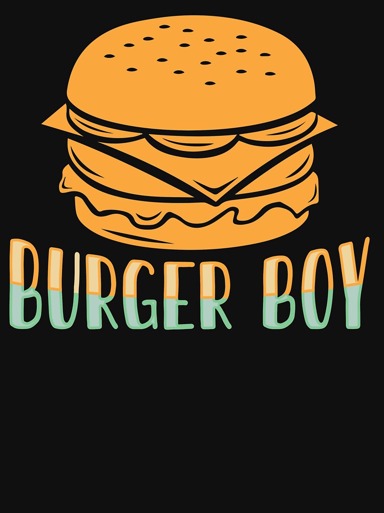 Burger Boy Gifts - Burger Funny T-Shirts (Image 3)