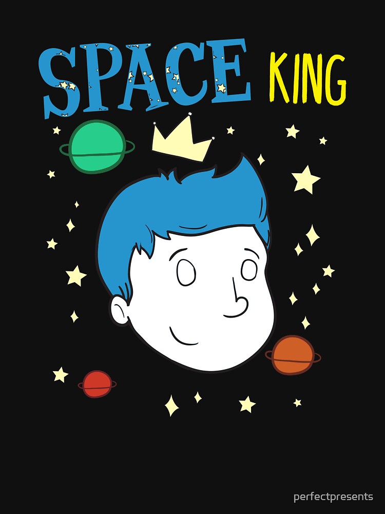Cute Space King Exploring Outerspace Astronaut by perfectpresents T-Shirts, Hoodie, Sweatshirt | BlankRebels.com (Image 3)