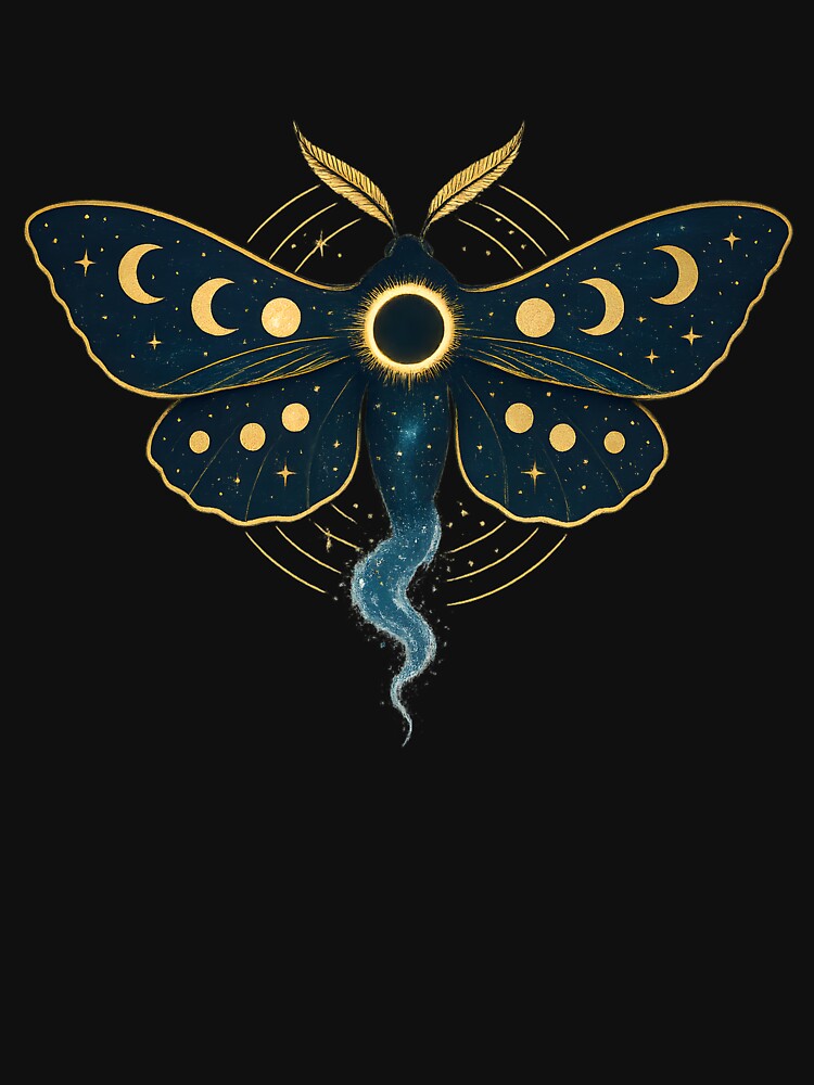 “Celestial Moth – Wings of the Eclipse” by OrbitOdyssey T-Shirts, Hoodie, Sweatshirt | BlankRebels.com (Image 3)