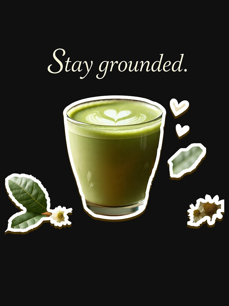 Stay Grounded – Earthy Green Matcha Latte Aesthetic by 001Haiba T-Shirts, Hoodie, Sweatshirt | BlankRebels.com (Image 3)