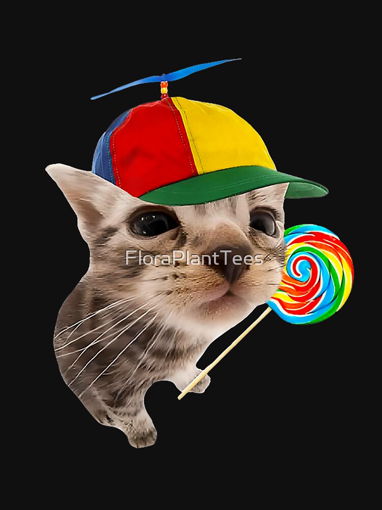 Silly Cat With Lollipop Meme by FloraPlantTees T-Shirts, Hoodie, Sweatshirt | BlankRebels.com (Image 3)