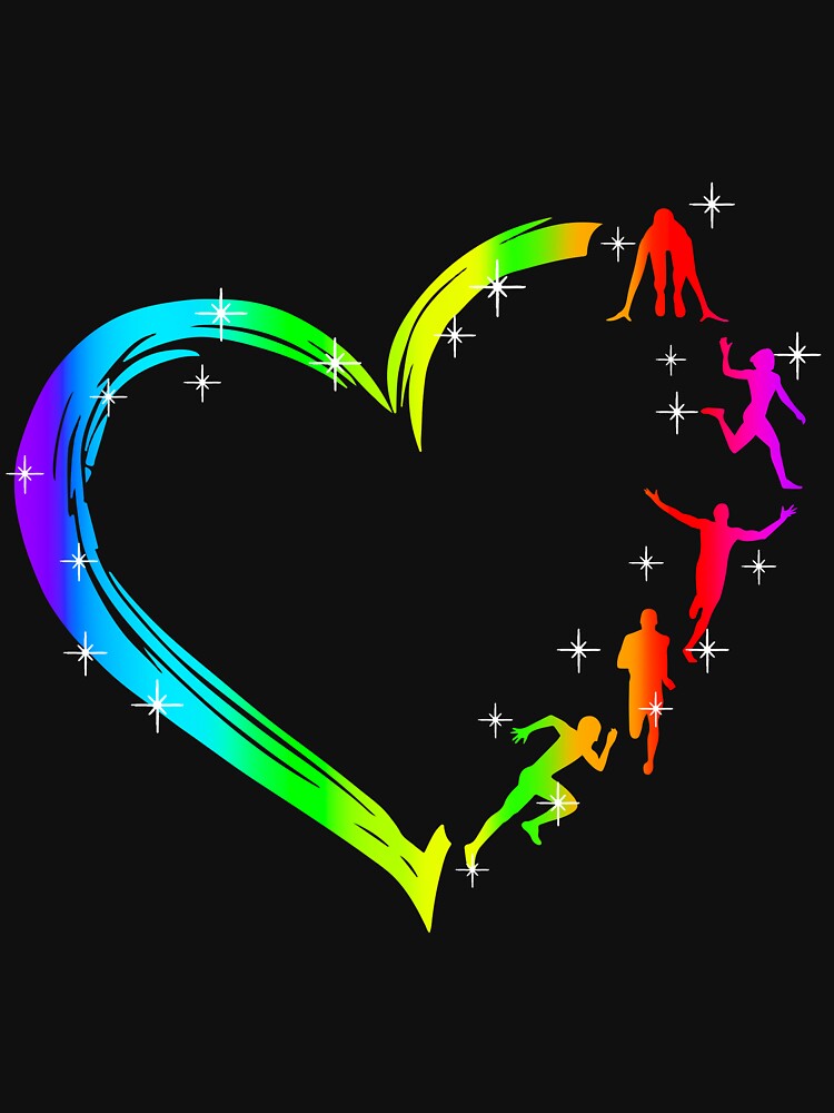 Gradient Heart Running by Anderson456 T-Shirts, Hoodie, Sweatshirt | BlankRebels.com (Image 3)