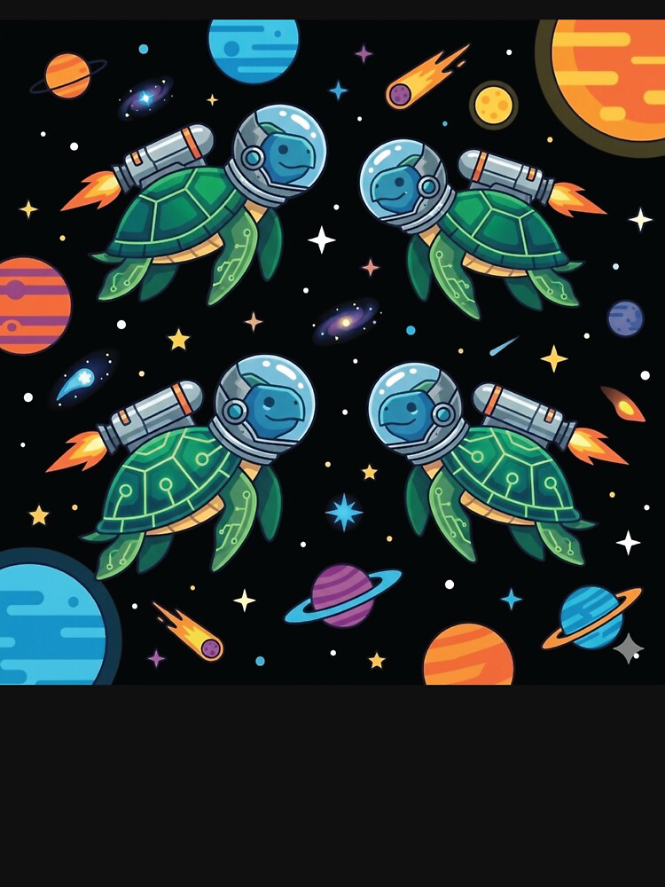 Space Turtles by medadesign T-Shirts, Hoodie, Sweatshirt | BlankRebels.com (Image 3)
