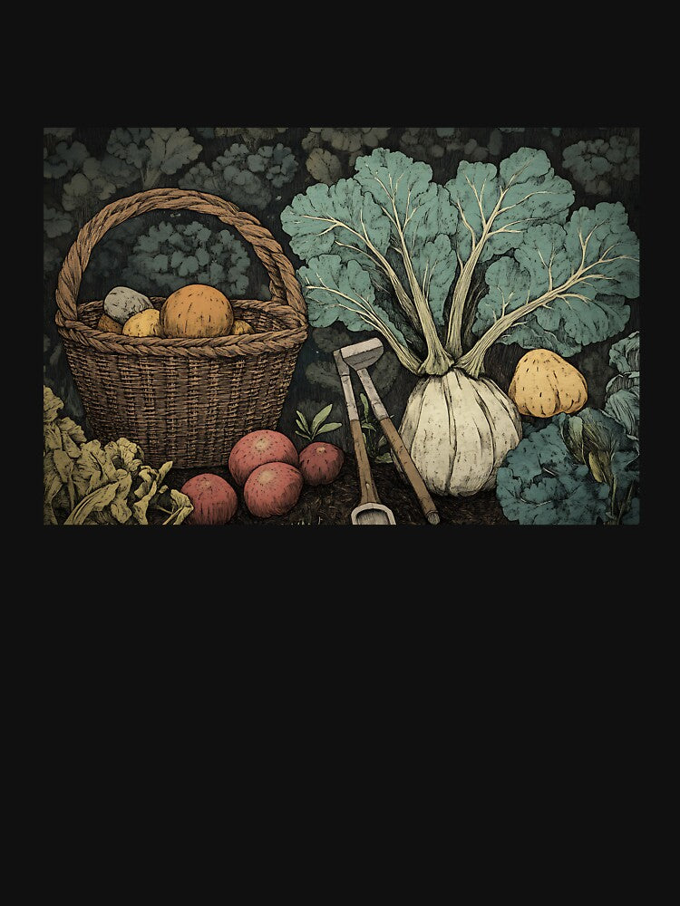 Rural Cottagecore: Vegetable Garden Harvest by bapupa T-Shirts, Hoodie, Sweatshirt | BlankRebels.com (Image 3)