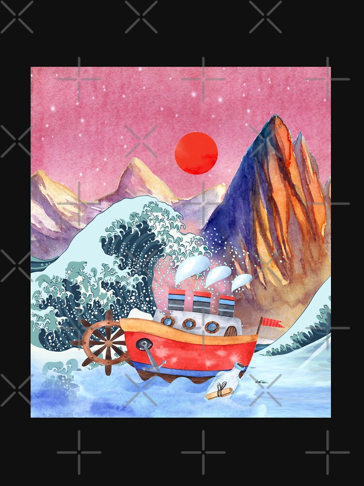 The Great Wave by virilamissa T-Shirts, Hoodie, Sweatshirt | BlankRebels.com (Image 3)