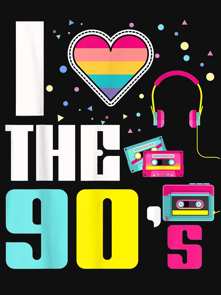 I Heart The Nineties 90's Retro Cassette Tape Sunglasses by zpruby T-Shirts, Hoodie, Sweatshirt | BlankRebels.com (Image 3)