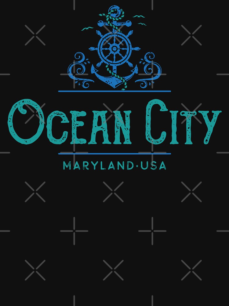Ocean City Maryland Vintage Nautical Design by Futurebeachbum T-Shirts, Hoodie, Sweatshirt | BlankRebels.com (Image 3)
