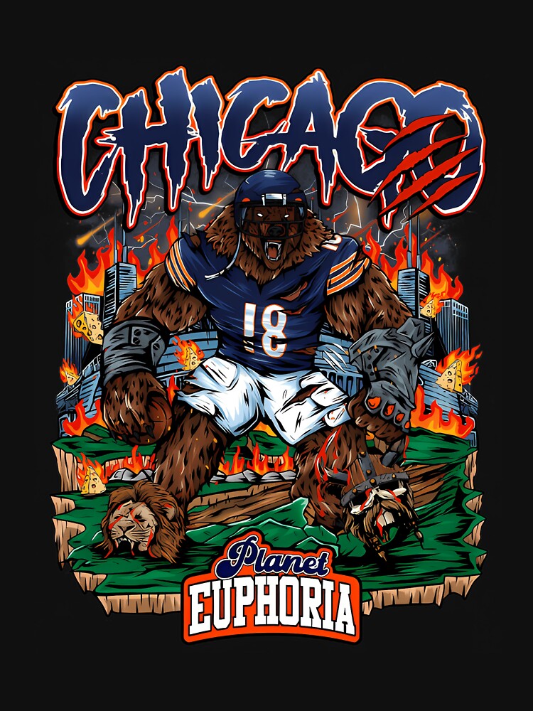 Chicago Football Planet Euphoria by 1990Vintage T-Shirts, Hoodie, Sweatshirt | BlankRebels.com (Image 3)