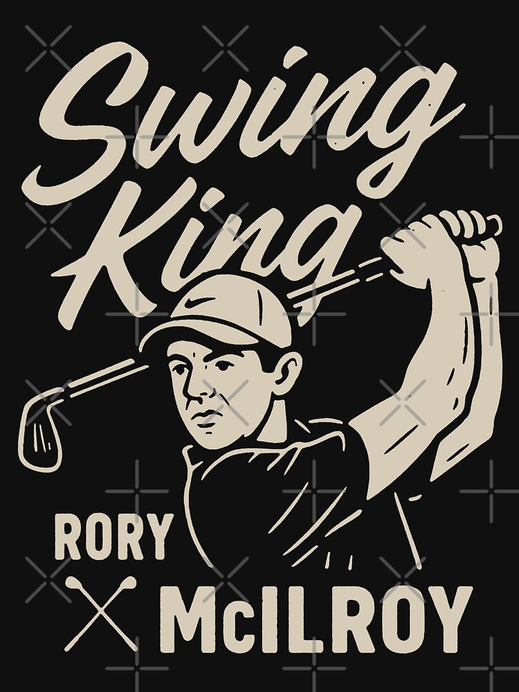 Swing King Rory McIlroy: Minimalist Golf Art by zzz888 T-Shirts, Hoodie, Sweatshirt | BlankRebels.com (Image 3)