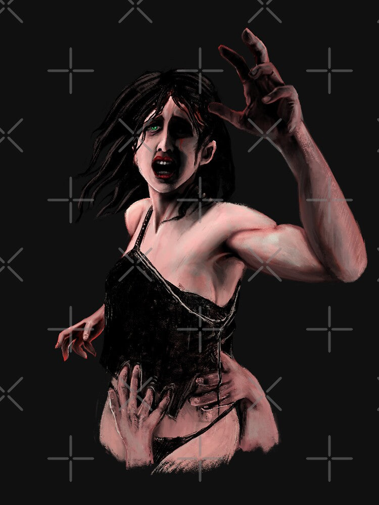 Despair Portrait - Shadowed Figure (Gothic Dark Art) by trentnin T-Shirts, Hoodie, Sweatshirt | BlankRebels.com (Image 3)