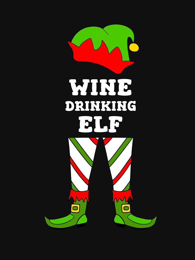 Elf Matching Wine Drinking by Sartoris Art T-Shirts, Hoodie, Sweatshirt | BlankRebels.com (Image 3)
