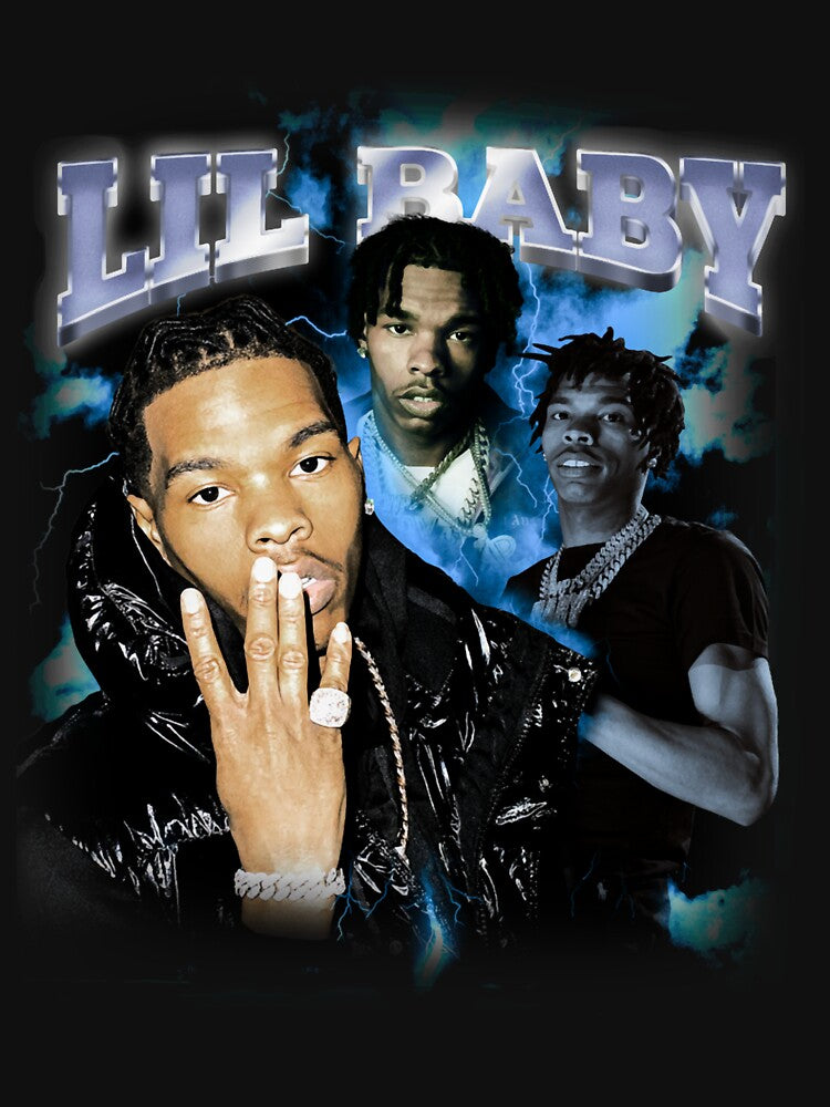 Lil baby Vintage 90s Bootleg by asfjdefa T-Shirts, Hoodie, Sweatshirt | BlankRebels.com (Image 3)