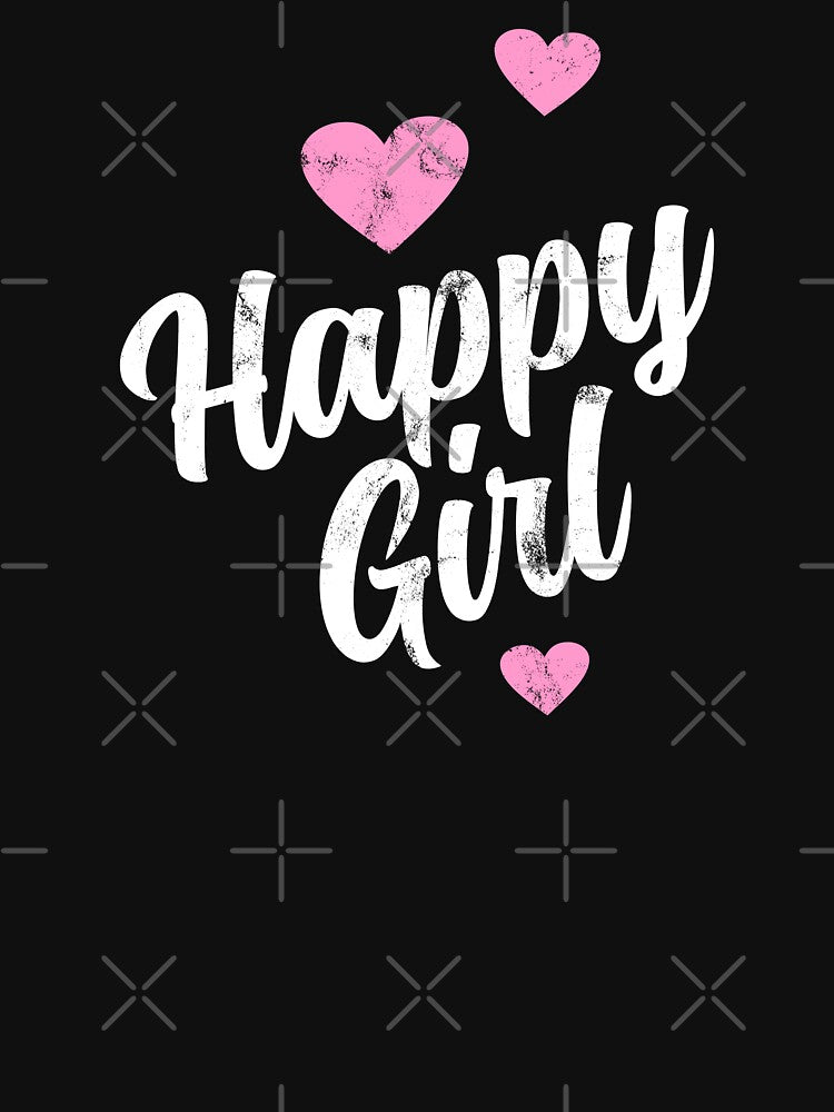 HAPPY GIRL CUTE HEARTS USED LOOK BY SUBGIRL by SUBGIRL T-Shirts, Hoodie, Sweatshirt | BlankRebels.com (Image 3)