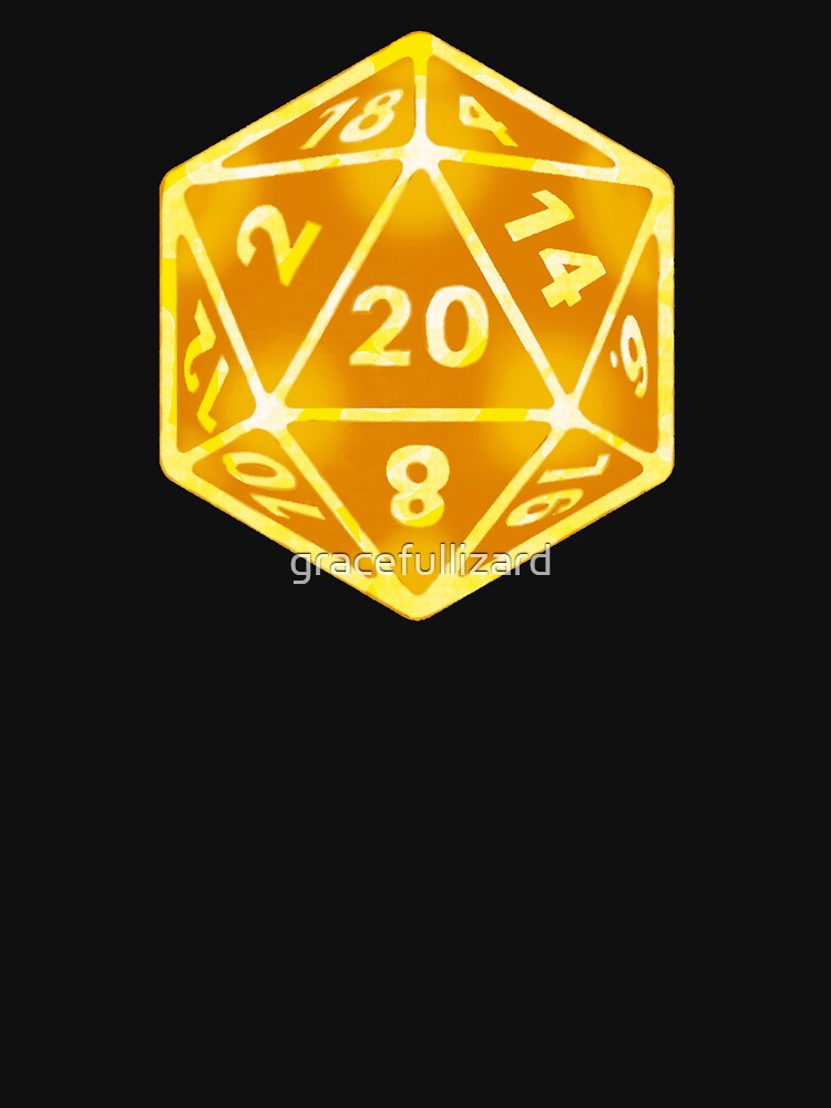Golden Dice - D20 by gracefullizard T-Shirts, Hoodie, Sweatshirt | BlankRebels.com (Image 3)