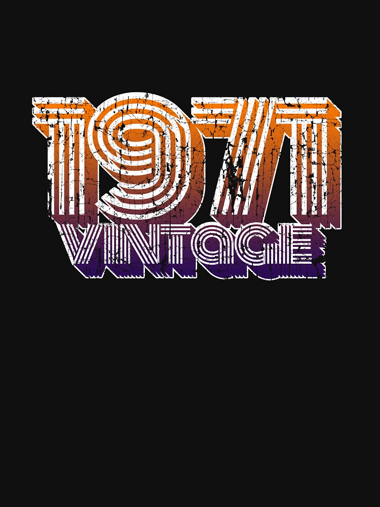 Vintage 1971 47th Birthday T Shirt Oldschool 70s Dad Gift by roarr Hoodie, Sweatshirt | BlankRebels.com (Image 3)